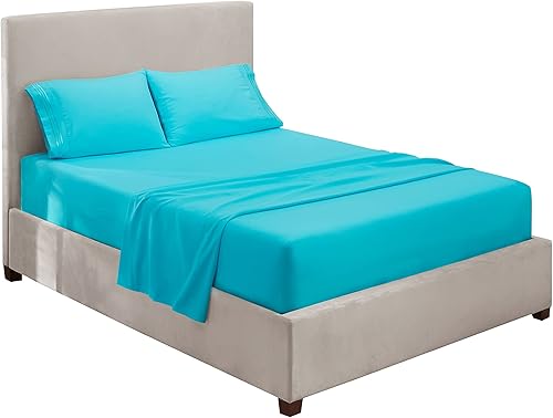 Miniatura 2 de Hearth & Harbor Sábanas tamaño Queen  Juego de sábanas de 4 piezas, sábanas de lujo de doble cepillado para hotel, sábanas y fundas de almohada