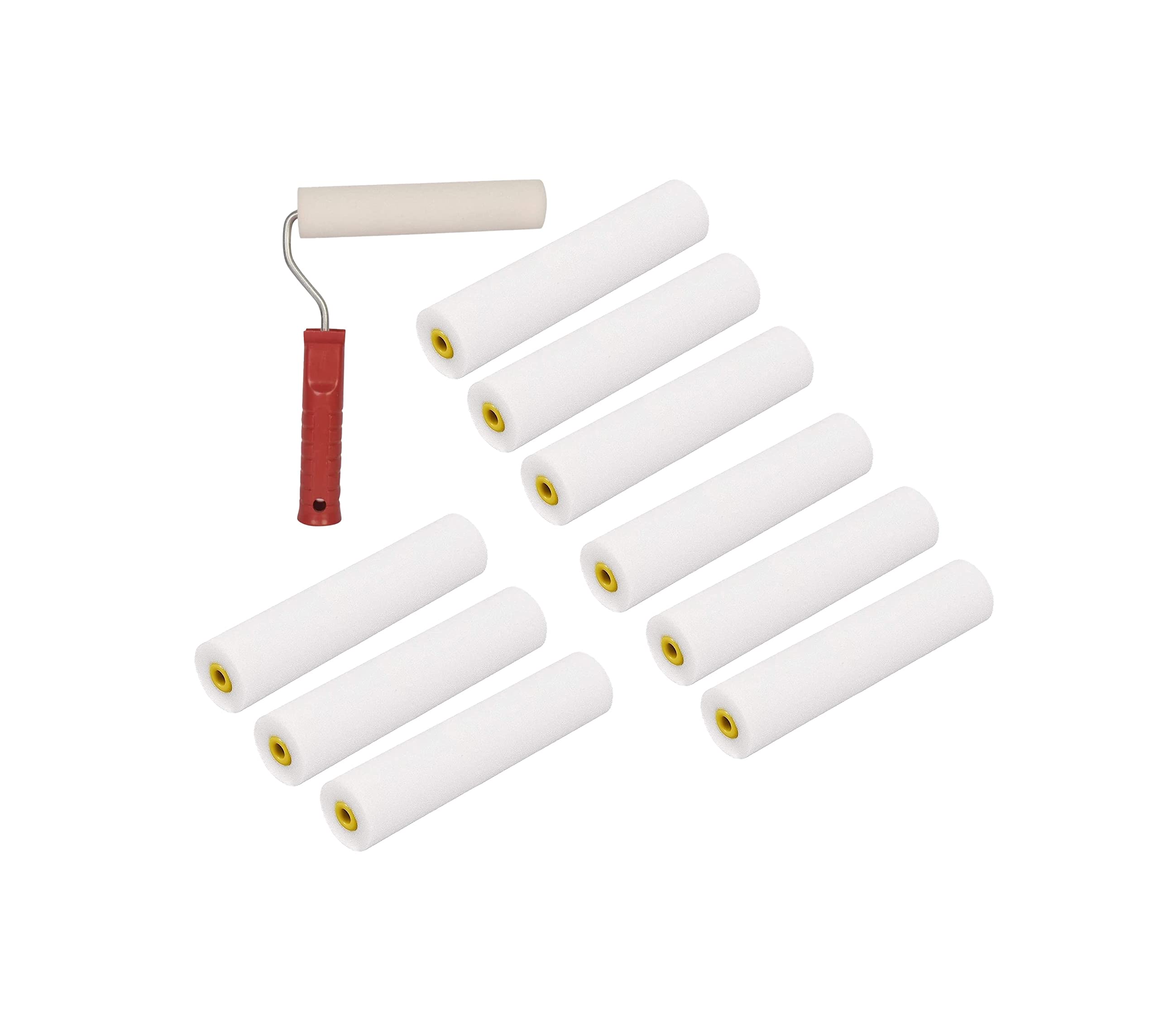 6inch foam paint roller, paint roller set, paint roller for wall painting, paint all area interior/exterior (1handle+10refill) (B0B8TDLK31) Amazon Price History, Amazon Price Tracker