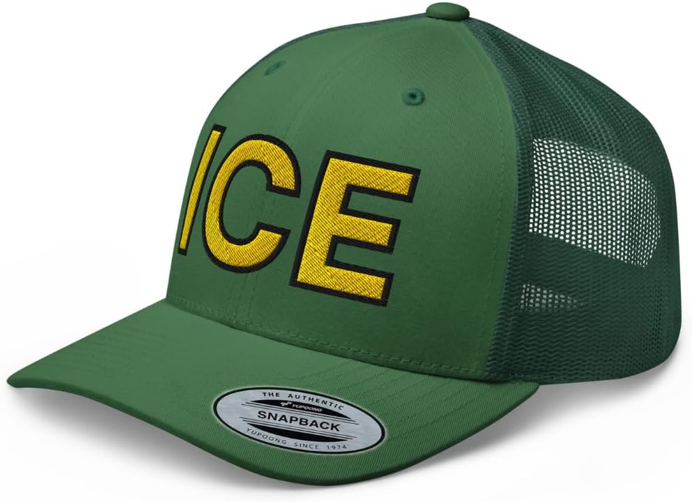 NX ICE Trucker Hat Embroidered Curved Bill Mid Crown Adjustable Cap
