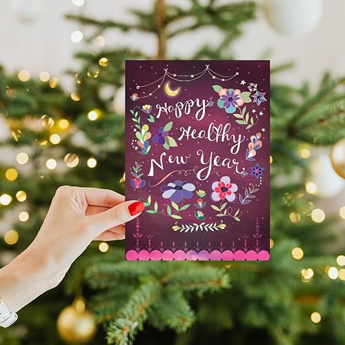 Miniatura 7 de Tree-Free Greetings Paquete de 16 tarjetas surtidas con sobres a juego, ecológicas, fabricadas en Estados Unidos, 100% papel reciclado, 5 x 7