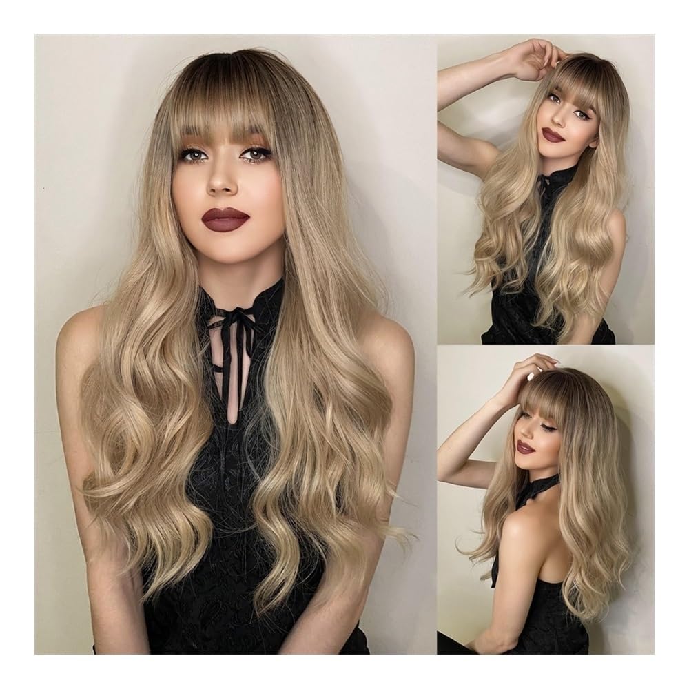 Perruque cheveux humains solution volume pour cheveux longs bouclés bruns - 7