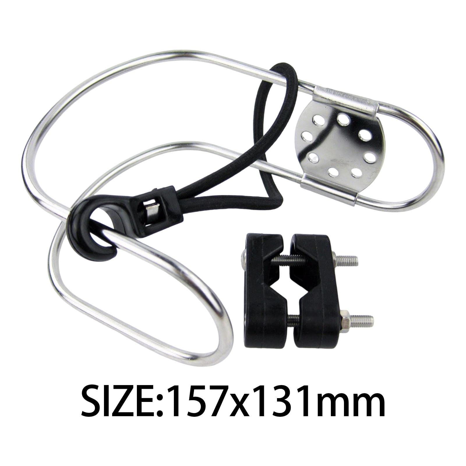 2 Supports Inox Pour Bouée De Sauvetage VICASKY – Fixation Stable Pour Yacht Et Bateau, Noir