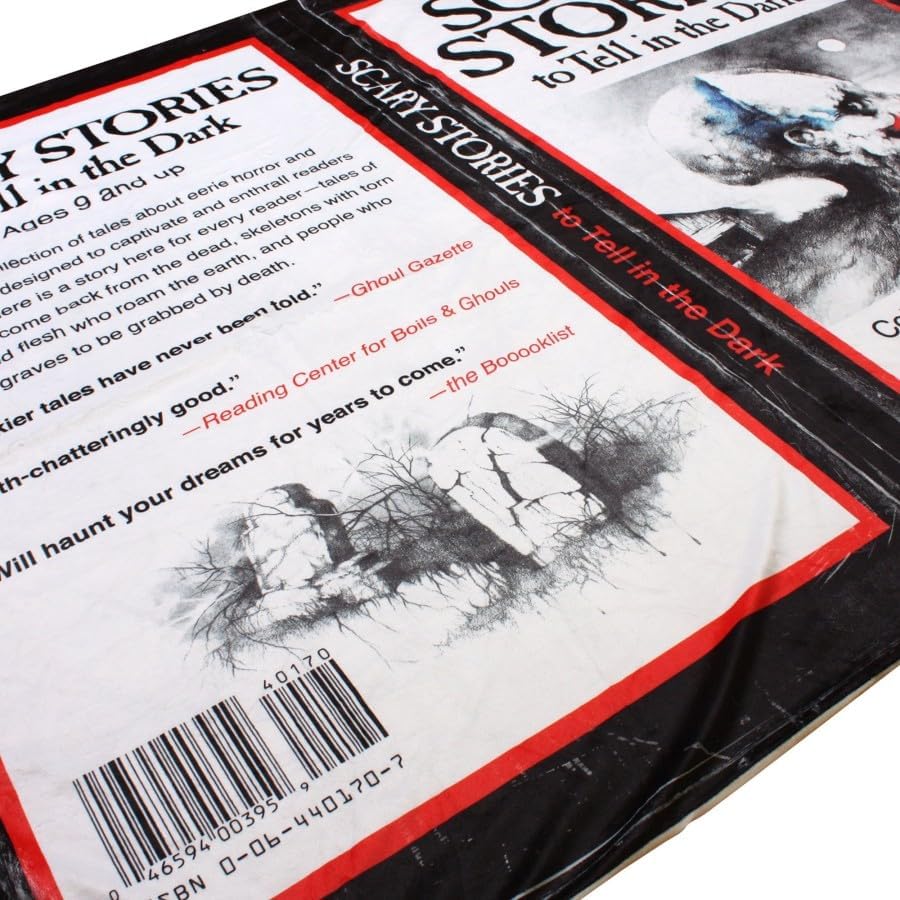 Creepy Co. Scary Stories to Tell in Dark Book Blanket Throw 60x50 Horror Folklore Alvin Schwartz