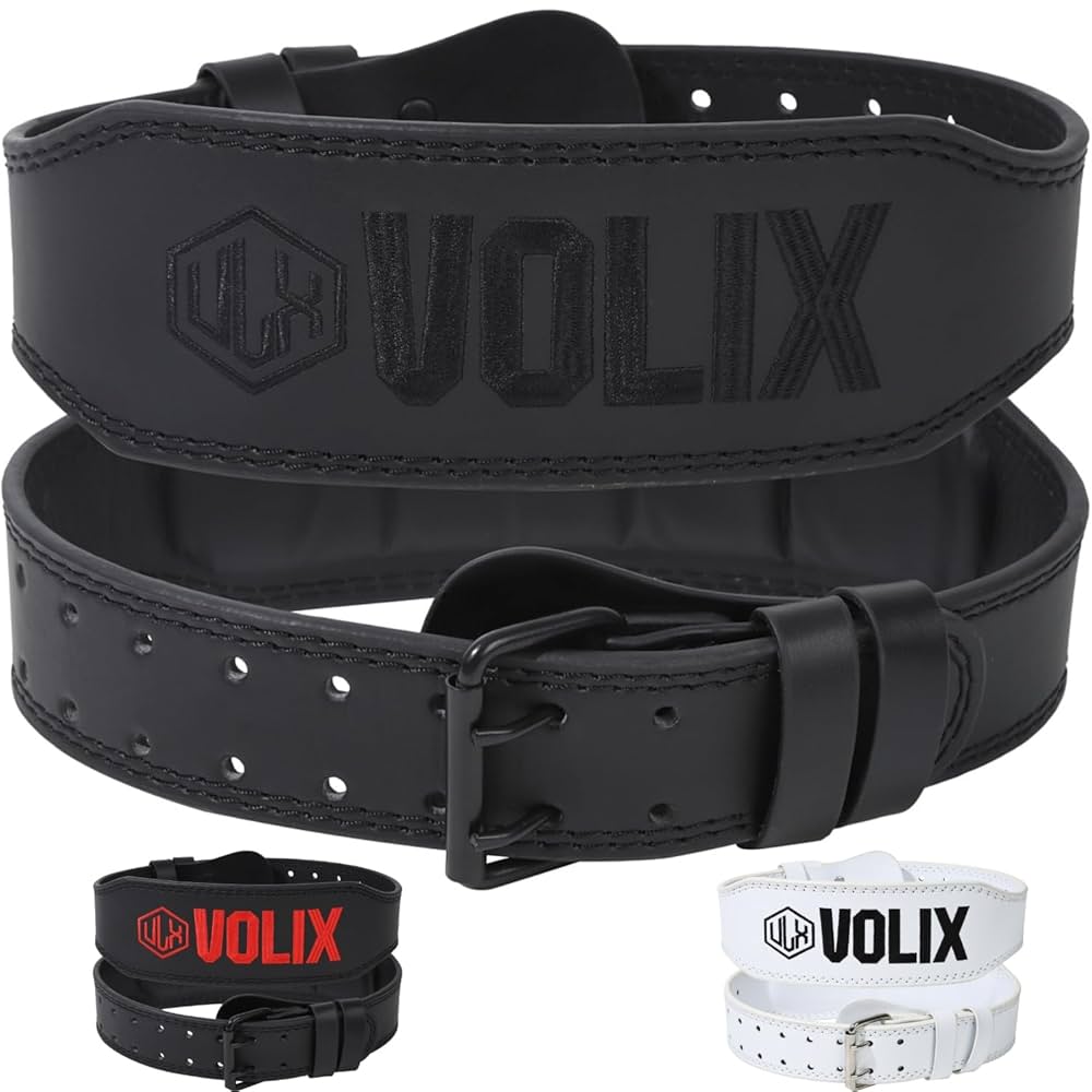 VOLIX トレーニングパワーベルト Mサイズ ブラック Amazon | VOLIX トレーニングベルト【マイクロファイバーレザー