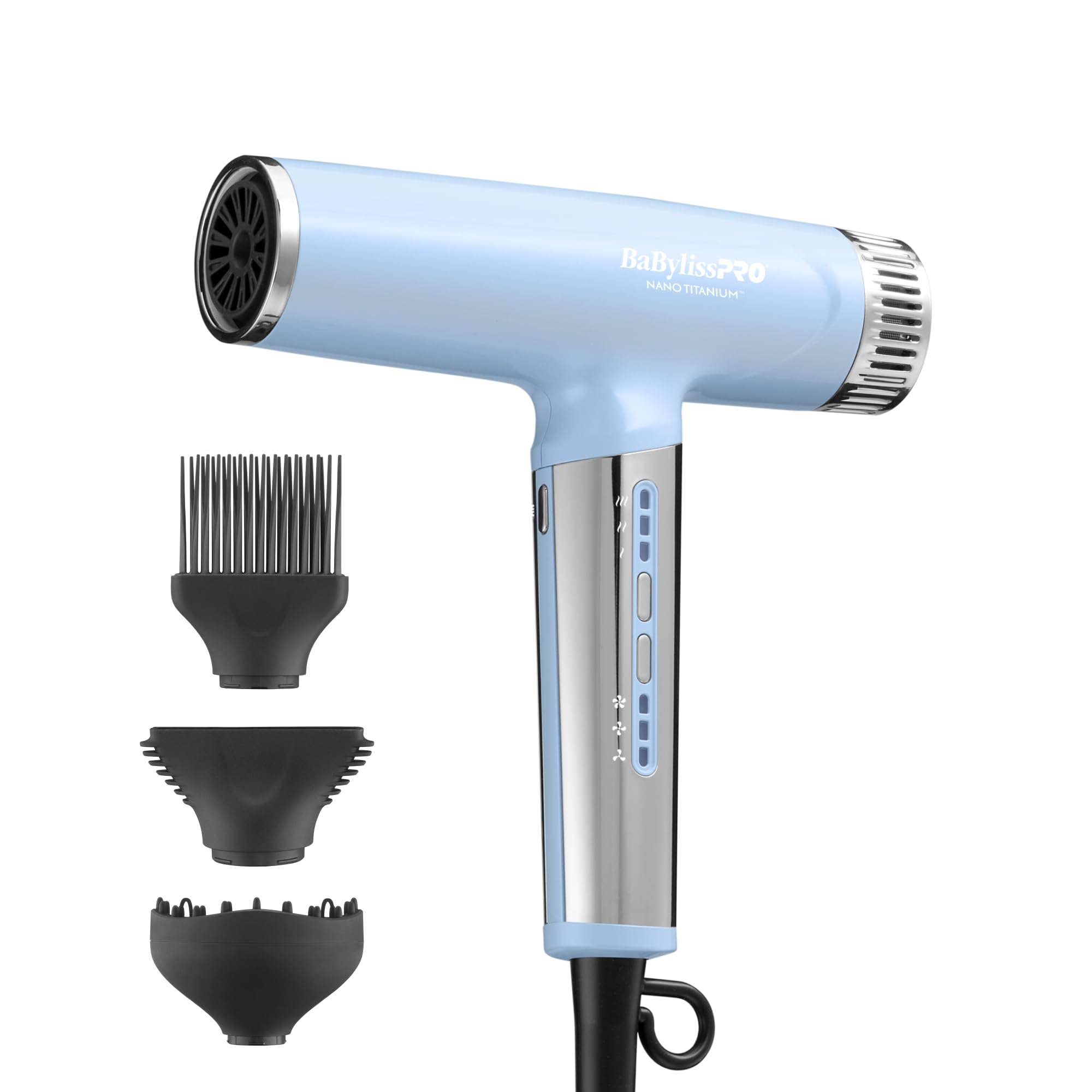 Photo 1 of BaBylissPRO Nano Titanium Professional Nano Light Ionic Dual-Voltage Lightweight Hair Dryer, Portable Professional Styling Tool with Diffuser, Concentrator, Pic, Blow Dryer Set for All Hair Types