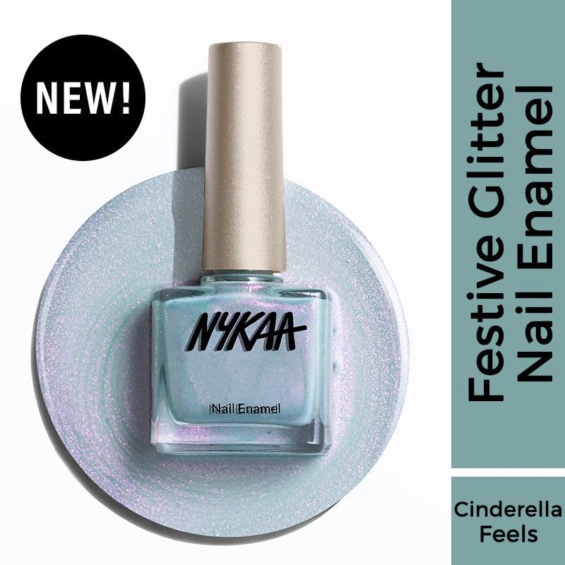 Image of Nykaa Glitter Nail Enamel - Cinderella Feels 463