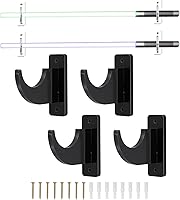 Vista 11 de uxcell Soporte de pared para espada, 1 juego de soporte de pared para sable de luz acrílico, soporte de pared para espada de sable de luz, soporte