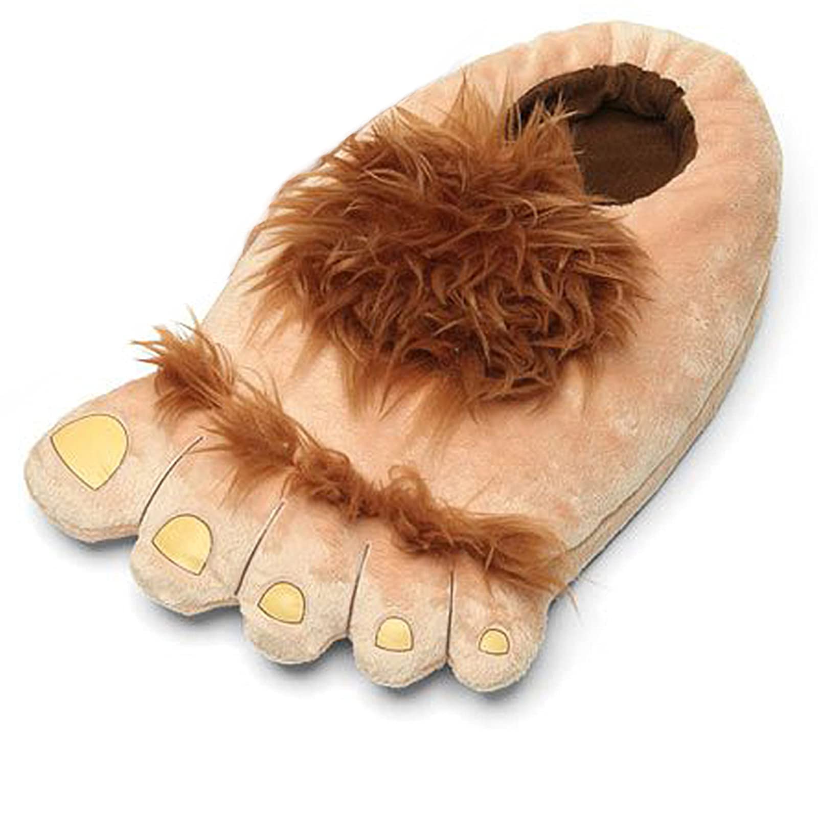 Ibeauti Men's Big Feet Furry Monster Adventure Slippers, Comfortable Novelty Warm Winter Hobbit Feet Slippers for Adults ( Men: US 11 )