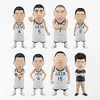 正規品 スラムダンク フィギュア　湘北　山王セット　アクリルボード 映画 スラムダンク フィギュアコレクション 湘北 山王 セットの