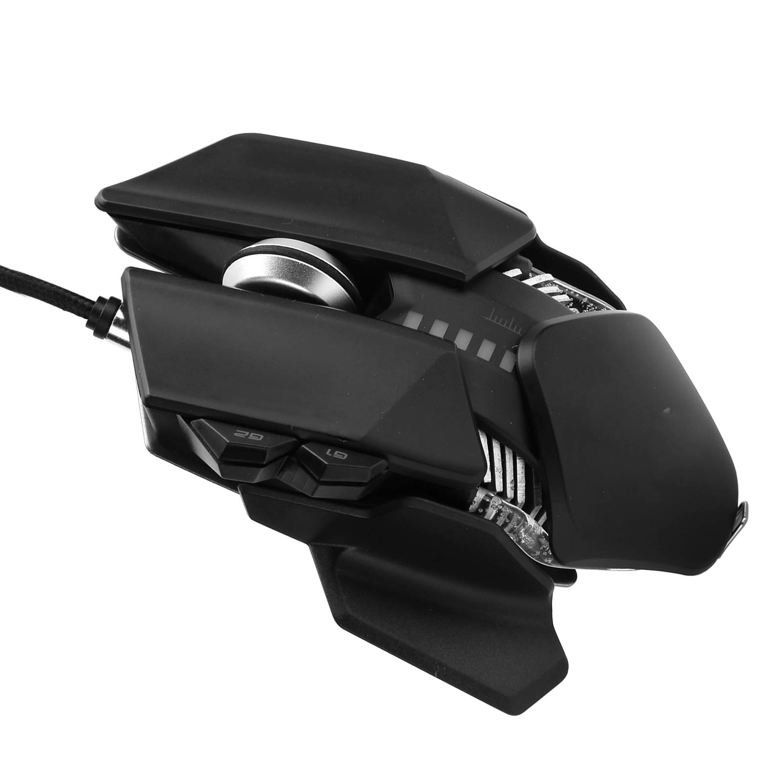 Acouto Mysz Mechaniczna Ergonomiczna Mysz do Gier Regulowany Ogon Przewodowe Materiały Komputerowe 4000 DPI z Zadziwiającym Milionem Wybranych 16 8 Kolorów Pistoletu Be Mechanical MouseErgonomia