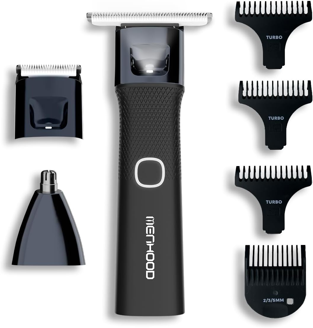 Grooming Trimmer Ultra for Men Multi-Purpose Trimmer for Groin, Body, Ear & Nose, Beard Hair | Rechargeable | Waterproof | Fast Charging | Cordless | 180 Min Run-time | Precise Trimming