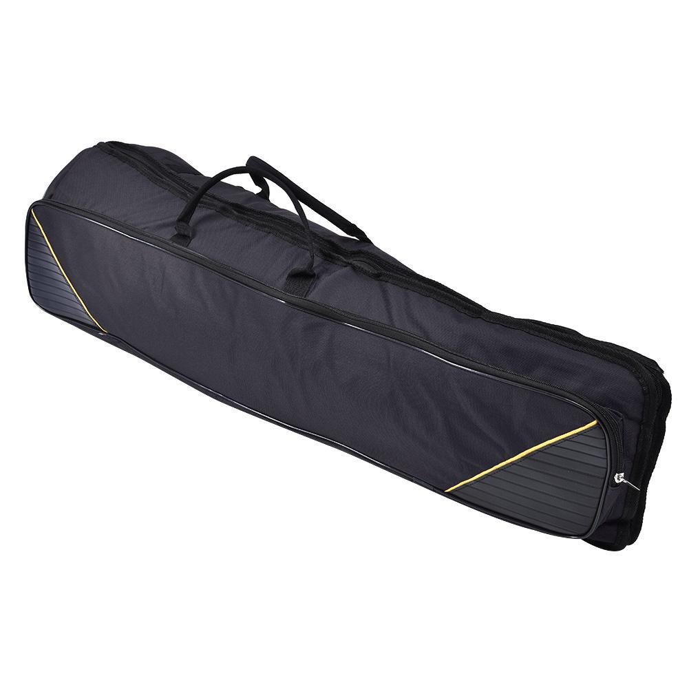Dilwe Borsa per Trombone, Portatile Alto/Tenore, Tessuto Oxford Impermeabile, 2 Scomparti Separati, Nero