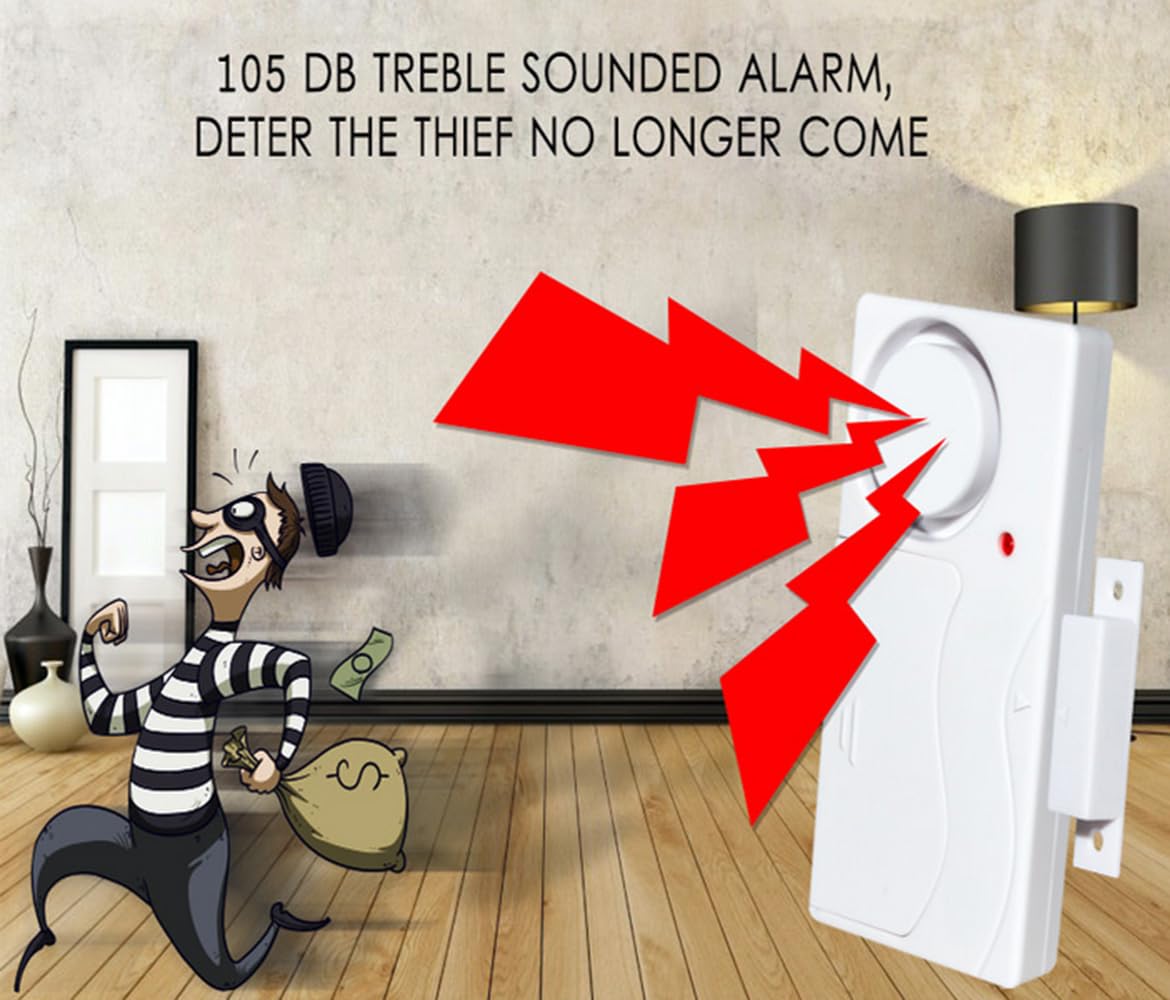 Allarme Solare Con Sensore Di Movimento Esterno - 129 DB, 13 Suoni, Luce Stroboscopica, USB - Foto 9