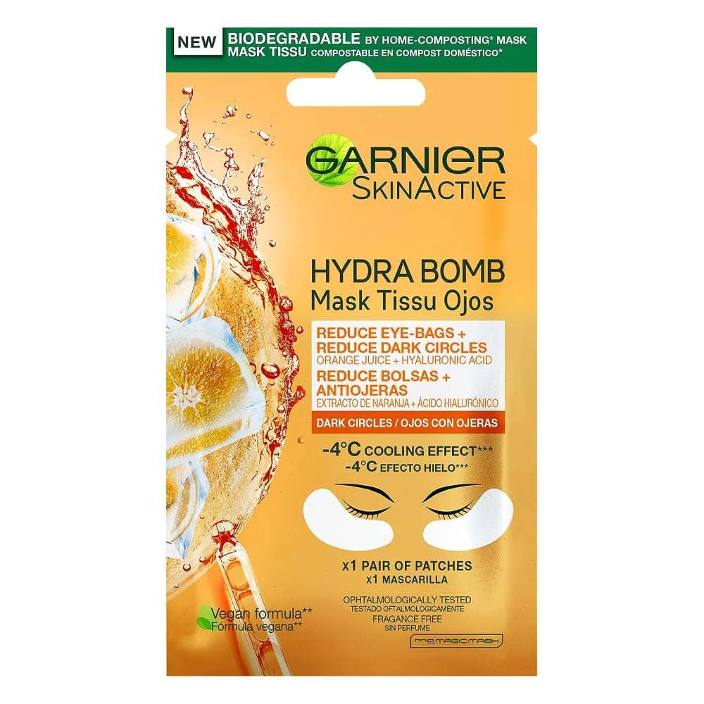 Garnier Moisture Fresh Look Eye Mask 1 Pair Orange