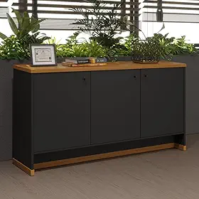 VIA NOSSA - Aparador Buffet Berlin Cor:preto/naturale