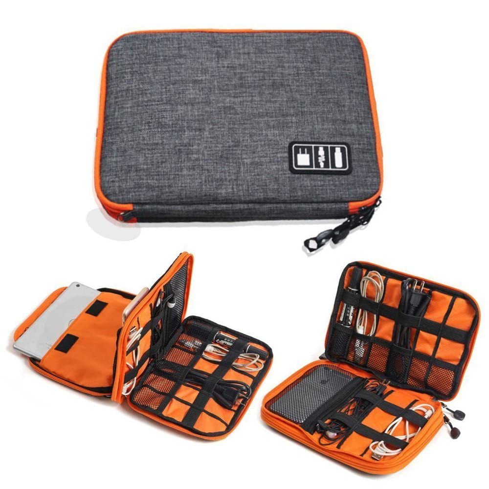HomeFast Travel Electronics Accessories Organizer Bag for All Small Gadgets Tablet, iPad Mini, Charger, Power Bank, Earphones, Memory Card, USB Data Cable, Camera Accessories Pen Drive etc (B09VCBFK3H) Amazon Price History, Amazon Price Tracker