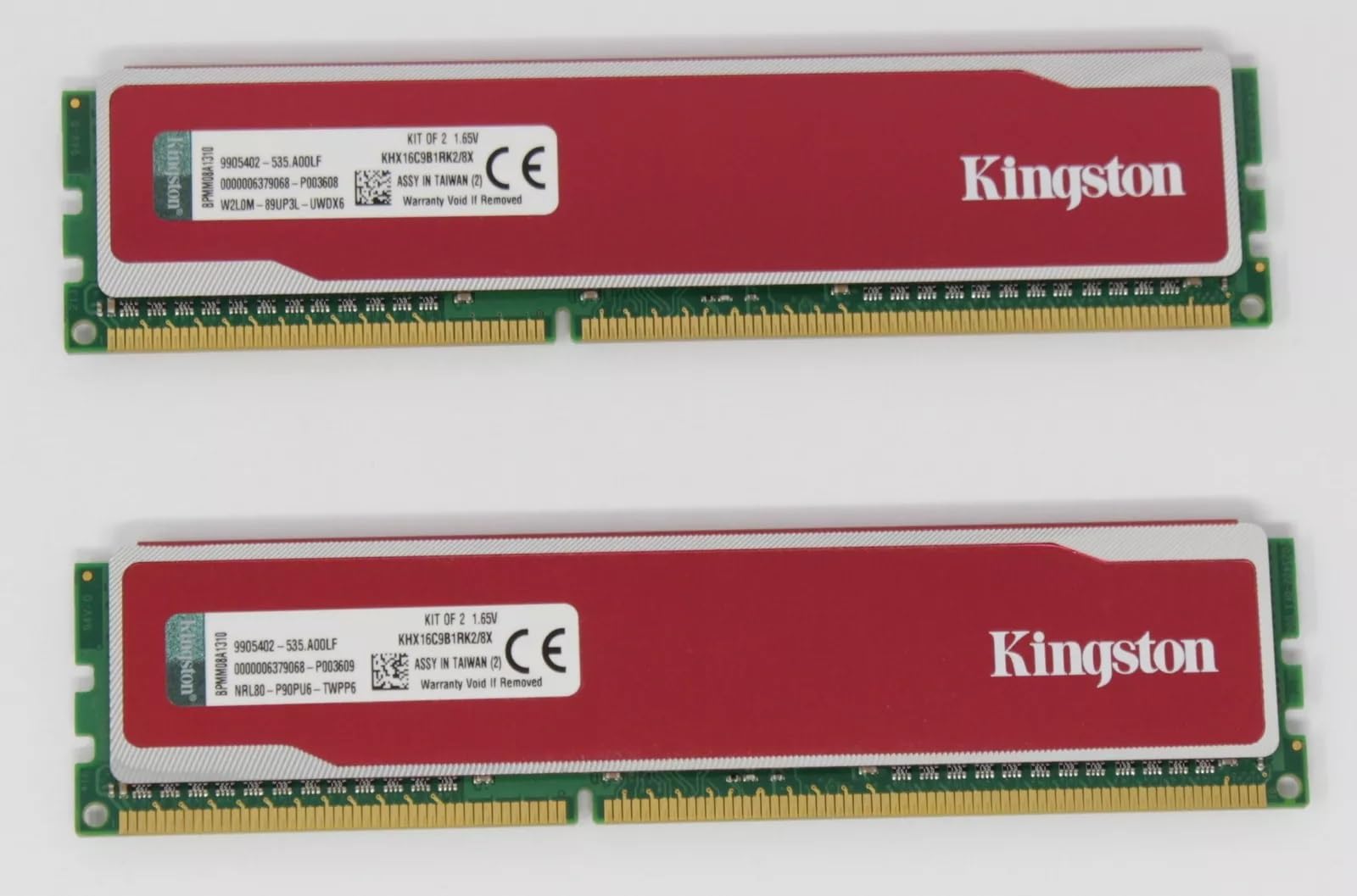 Kingston KHX16C9B1RK2/8X HyperX Red 8GB (4GB 512M x 64-Bit x 2 pcs.) DDR3-1600 CL9 240-Pin DIMM Kit