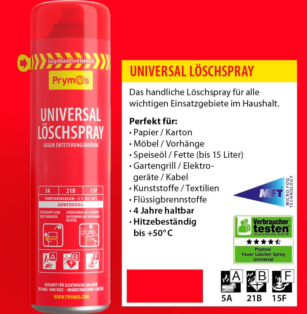 Prymos 631_21B Spray estintore Universale 5A/21B/15F