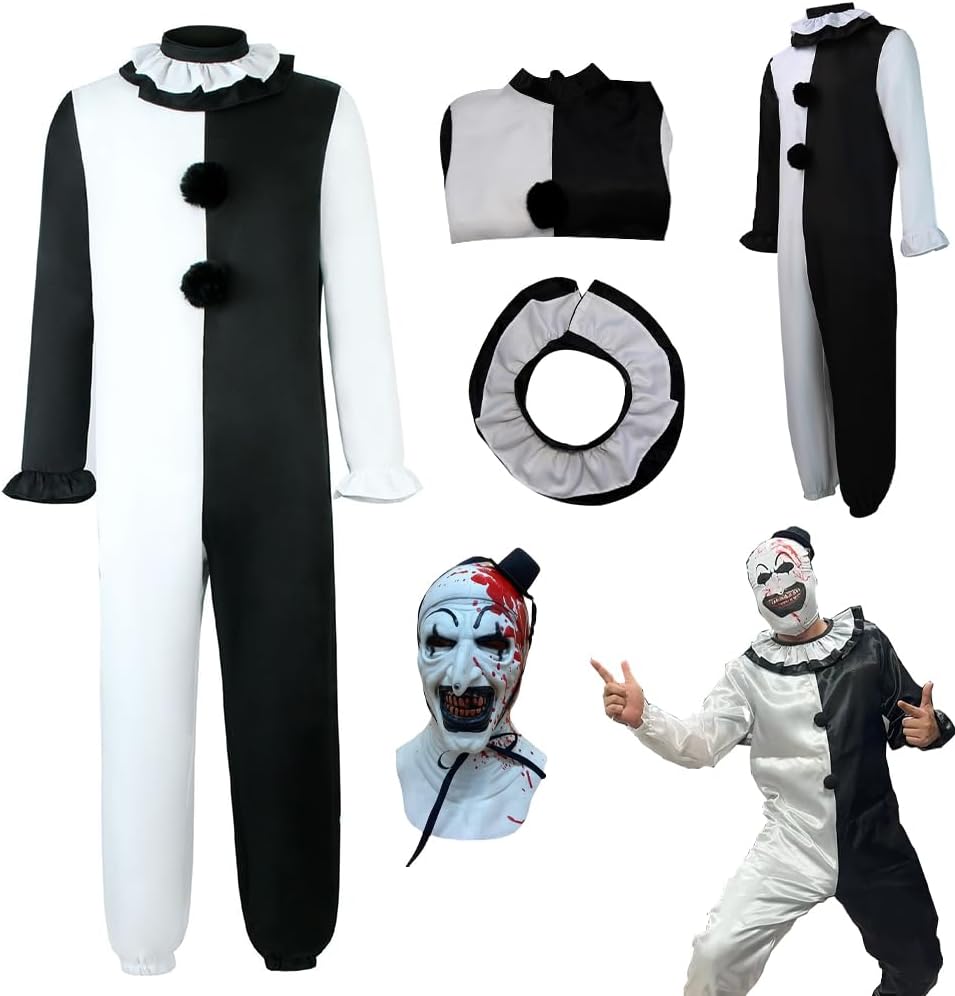 Art The Clown Costume Art The Cosplay Suit for Halloween Full Set
