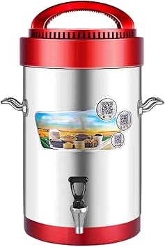 Fully Automatic Soy Milk Maker with Large Filter-Free Design, Commercial Rice Cereal Machine, LED Display, and Keep Warm Function