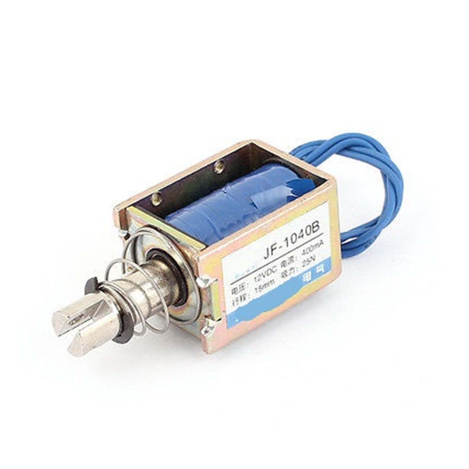 AARTERZZA JF-1040B DC12V/DC24V 400mA Pull Push 25N/15mm Open Frame Solenoid Electromagnet(DC12V)