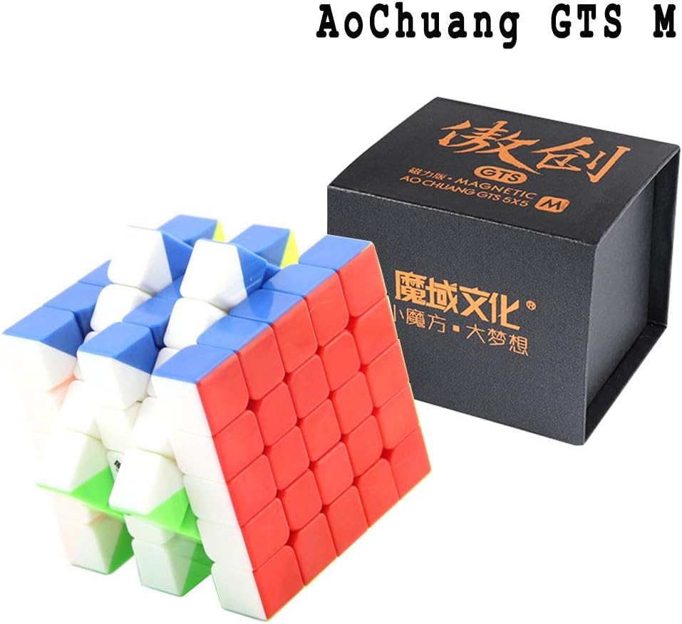 Moyu SOKOYO AoChuang GTS 5x5x5 cube Professional speed Smooth Cube Magic Puzzle with One Cube Tripod and One Cube Bag (Magnetic, Stickerless)
