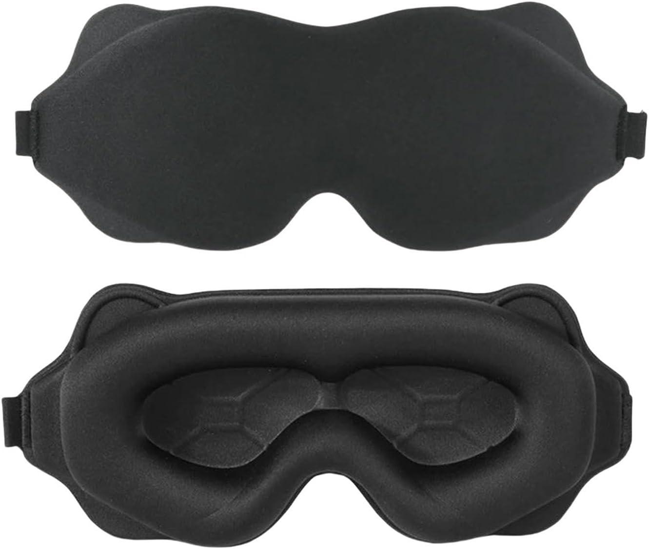 Light Blocking Sleeping Eye Mask Soft Sleep Aid Travel Breathable Sleeping Eye Mask-Black