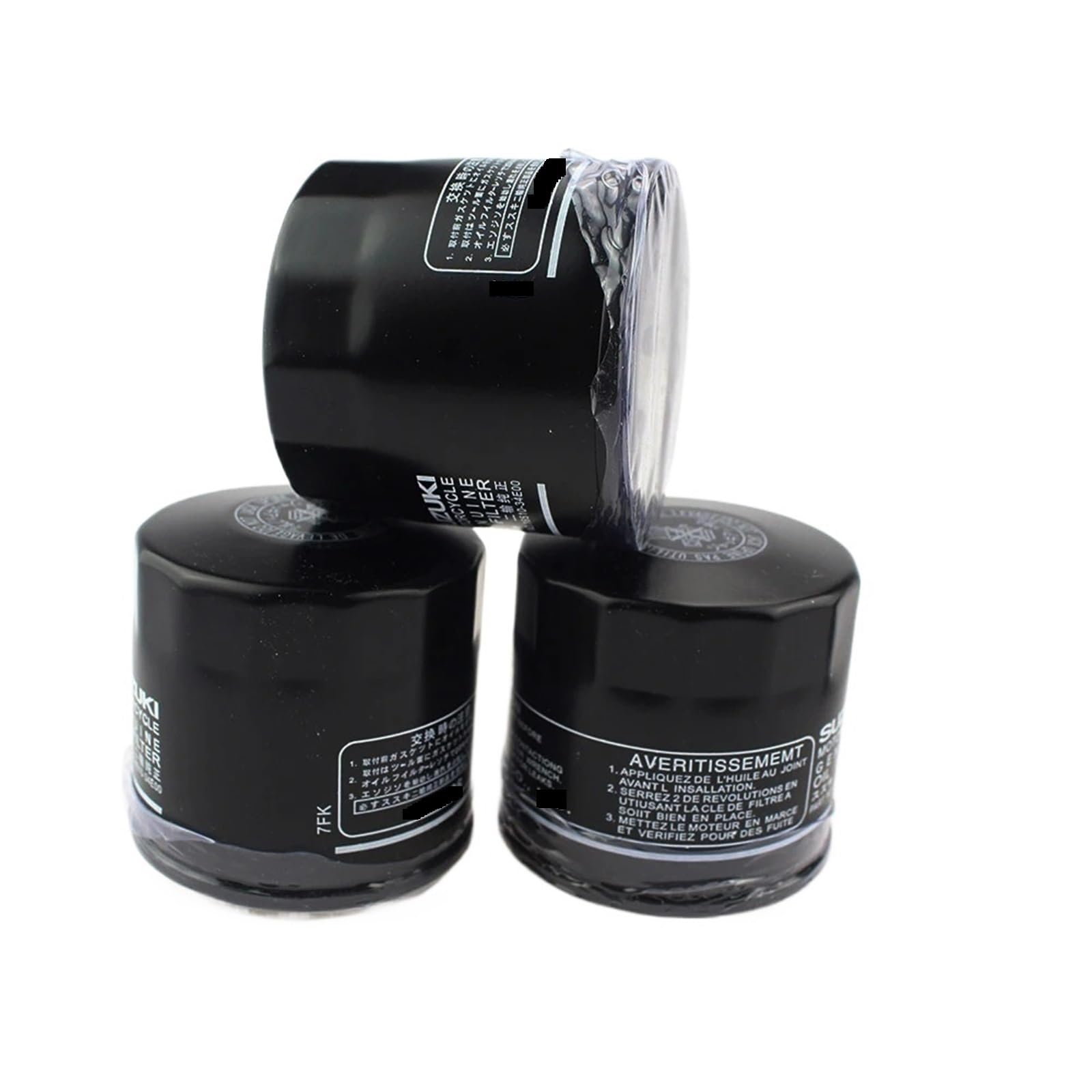 Filtr oleju wkład Pasuje do Suzuki GSF600 GSF650 GSXR600 GSXR750 GSXR1000 RF600 DL250 GSR750 VL800 GW250 VS600 Filtr oleju silnikowego Motocyklowe filtry oleju(3pcs)