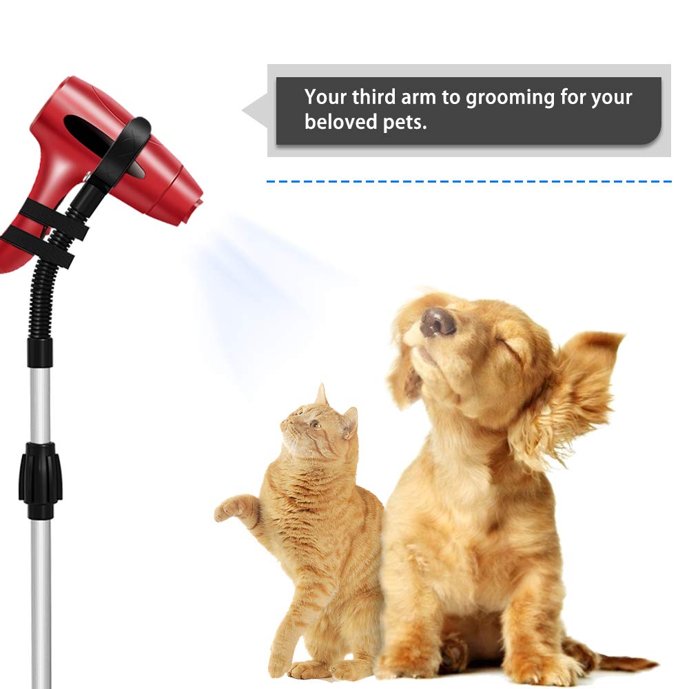 TBAKPU LuckIn Blow Dryer Stand Red, Silver & Black