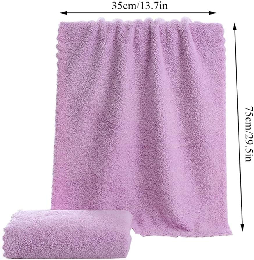Towel Towel Microfiber Absorbent Towel Shower Hair Face Hand Towel Soft Clean Comfort Cleaning Thicker Quick Dry Towel Bath Towel (Color : D, Size : 1ps) (E 1ps) (C 1ps)