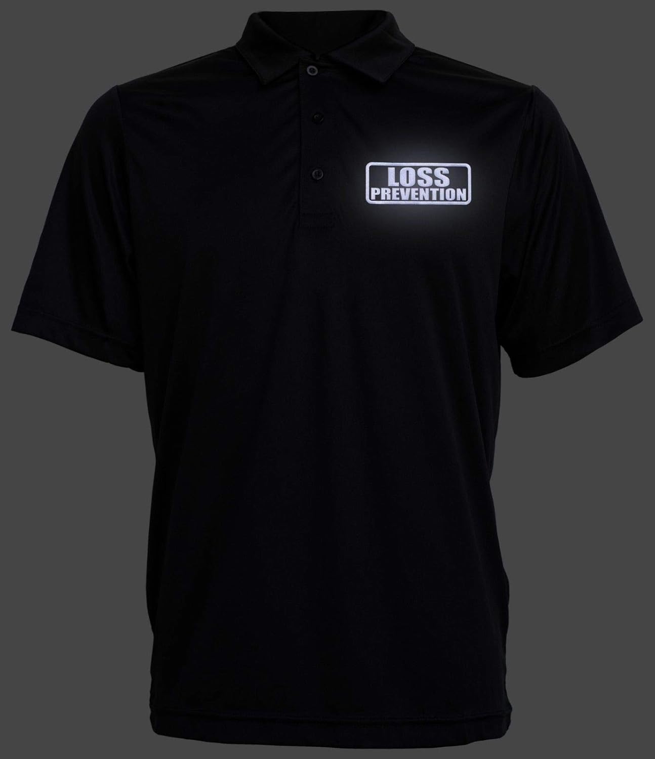 Smart People Clothing Loss Prevention Polo Reflective Design, Performance Polo, Moisture Wicking