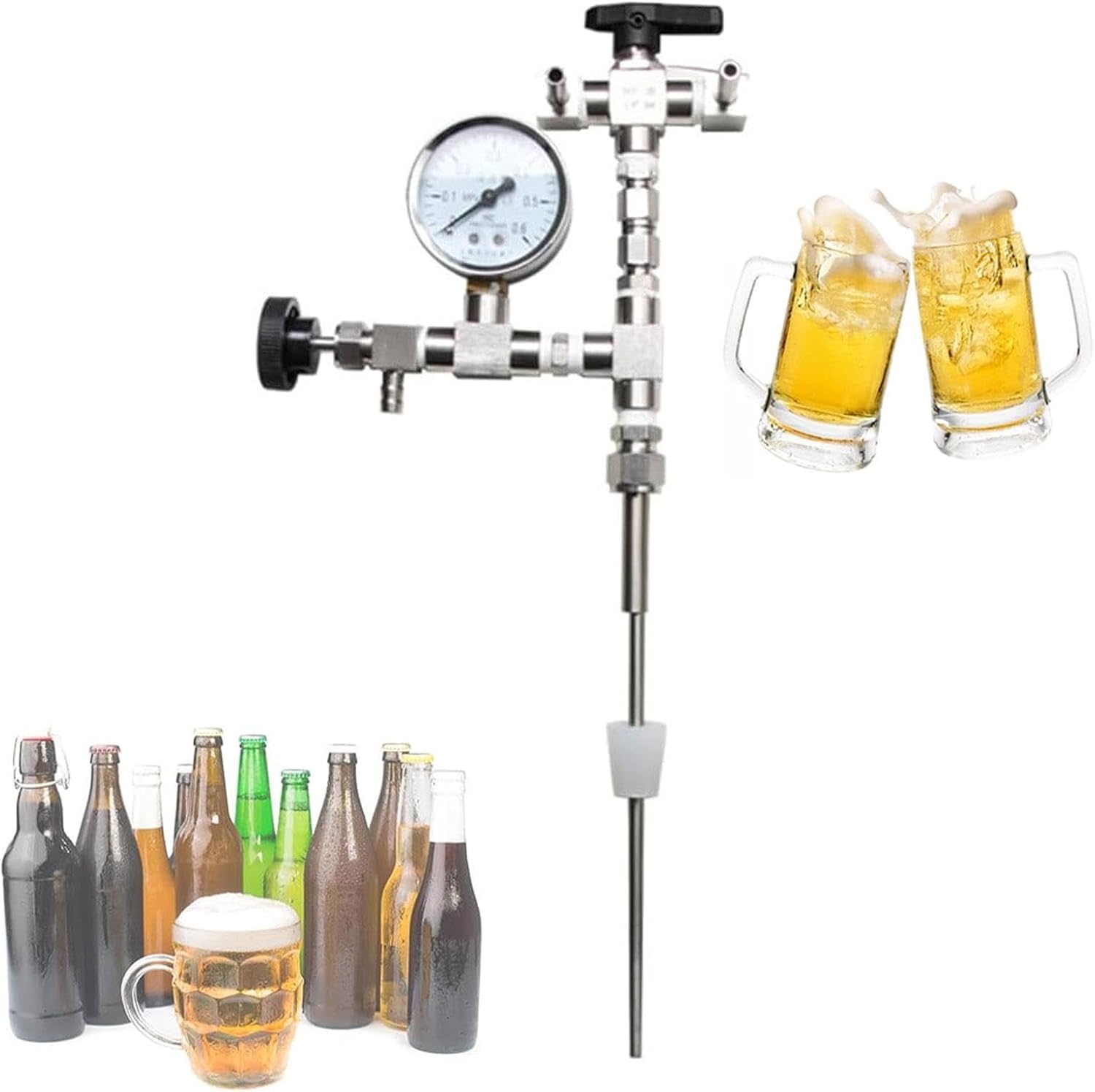 Counter Pressure Bottle Filler,Diameter Of About 0.71“