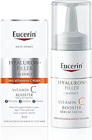 EUCERIN Sérum Facial Vitamina C Pura 10% Concentrado 8ml, Antioxidante, Pele Uniforme, Hyaluron-Filler, Ácido Hialurônico, Antirrugas