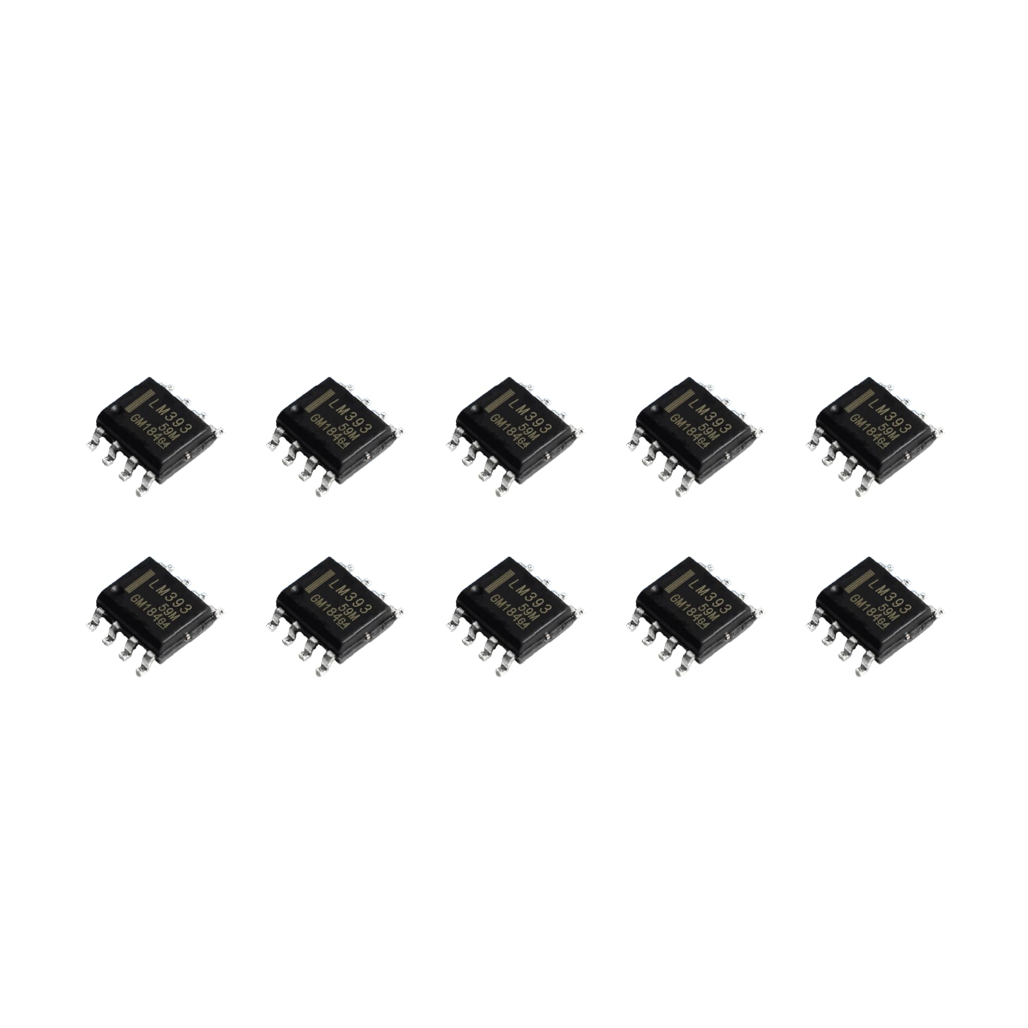 10 PEZZI LM393 in formato SMD SO-8 comparatore di tensione doppio