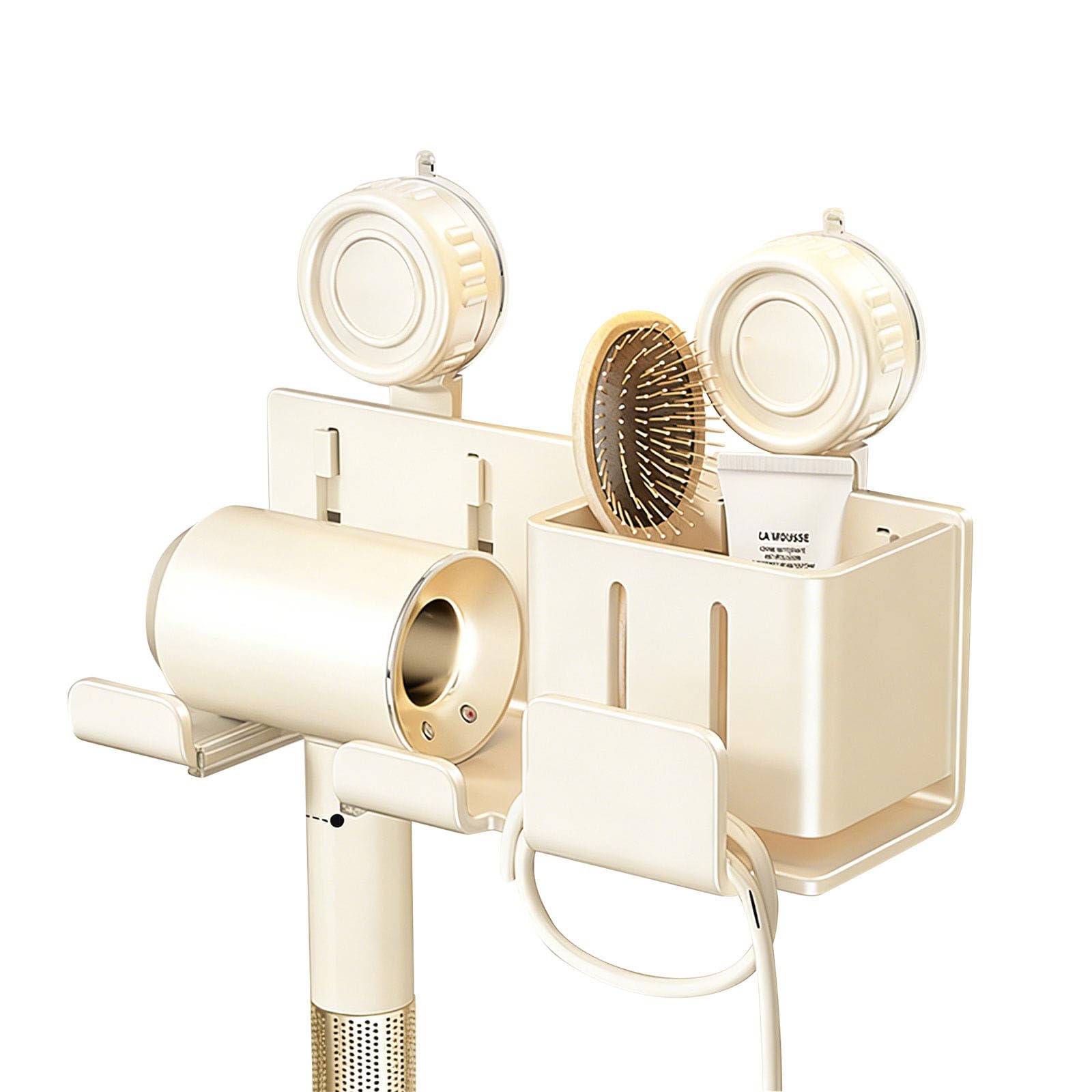 Oxxggkao White Hair Dryer Holder Wall Dryer Straightener Stand Hairdryer Organizers Box Toilet Blower Shelf Bathroom Accessories Hair Holder Wall