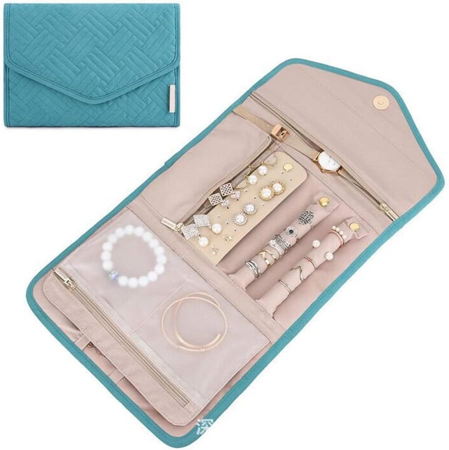 FMURY Jewelry Storage Folding Bag Going Out Portable Jewelry Hand Bag Storage Jewelry Female Bag