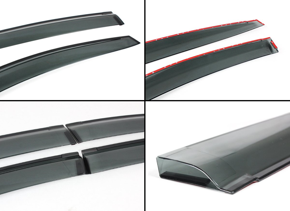 OE JDM Style Window Visor Deflectors For 2018-2021 Subaru Impreza Sedan - 4pc Set