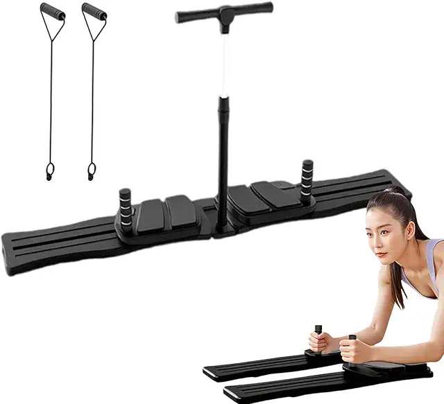 Klappbares Pilates Board für Heimtraining - Yoga Reformer Set für Core-Übungen