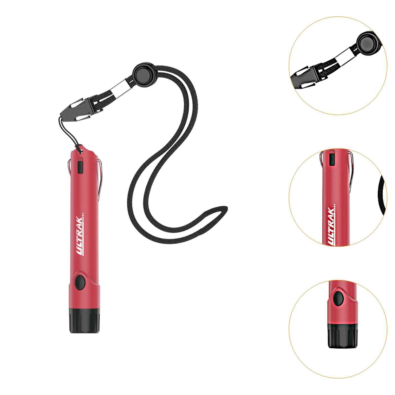 Silbato Electrónico para Árbitros Entrenadores Y Profesores con Luz LED Y Correa Construcción de PP Adecuado para Emergencia Aula Deportes Escolares Y