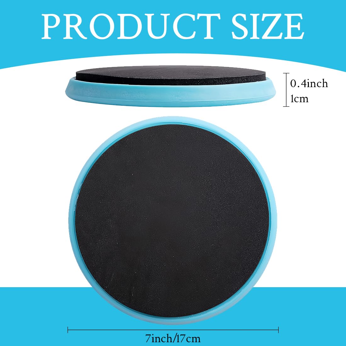 Core Sliders, 2 Pezzi Dischi Scorrevoli per Fitness,Slider Fitness Dischi, Dischi a Doppia Faccia Scorrevoli per Casa, Yoga Fitness Pilates Esercizi per il Corpo