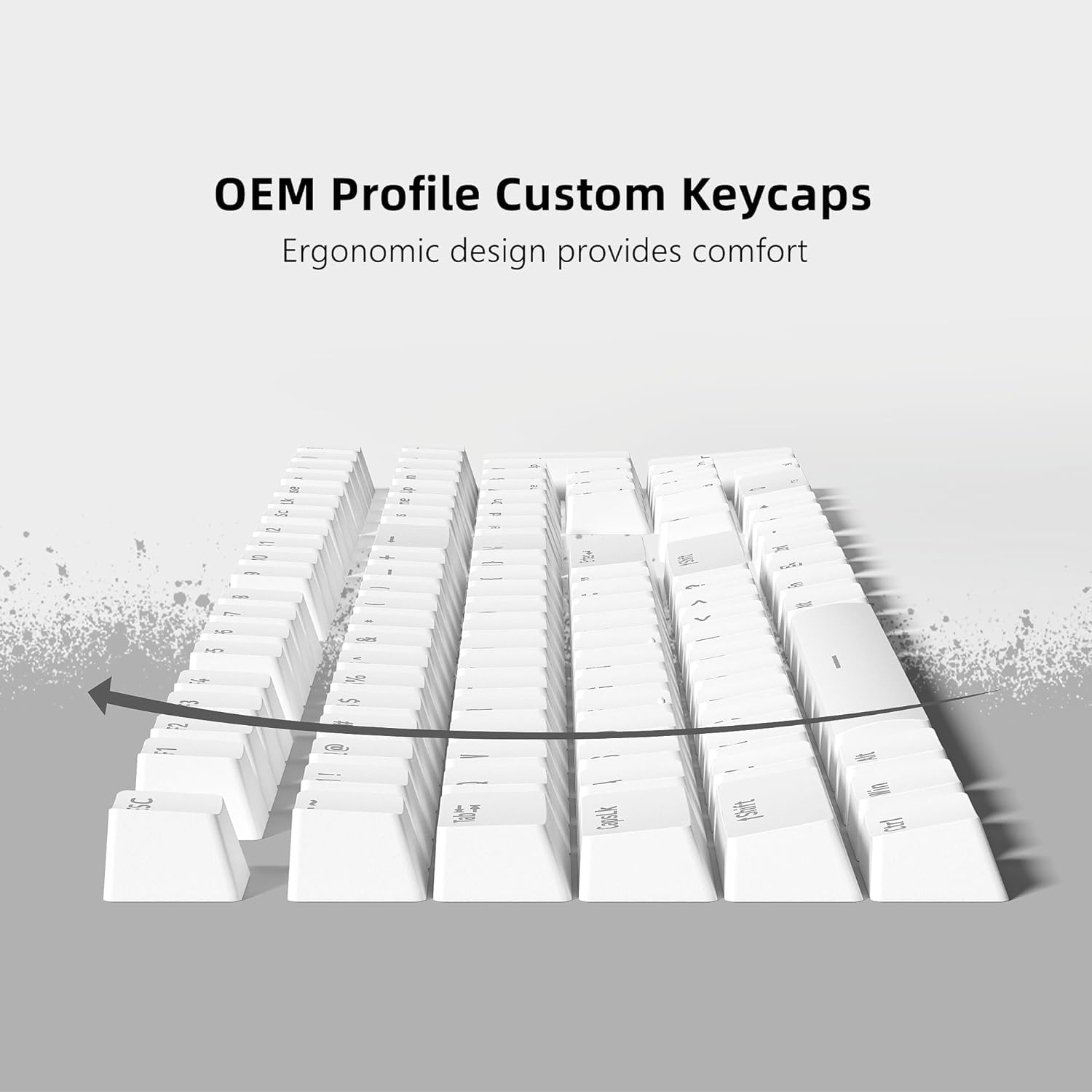 Amazon.co.jp: 165 Keys Key Caps XVX Double Shot OEM Profile