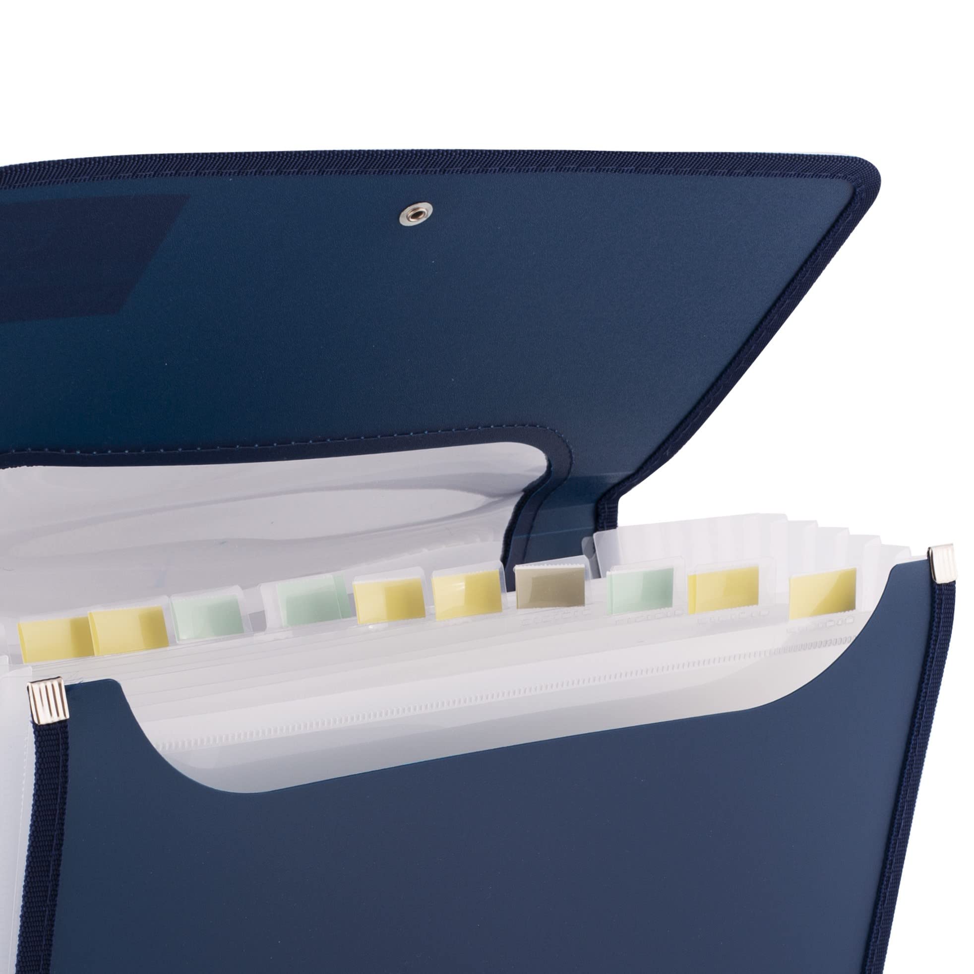 Classeur Trieur 12 Poches A4 - Chemise Accordéon Extensible | Élastique De Fermeture | Étiquettes Colorées Incluses