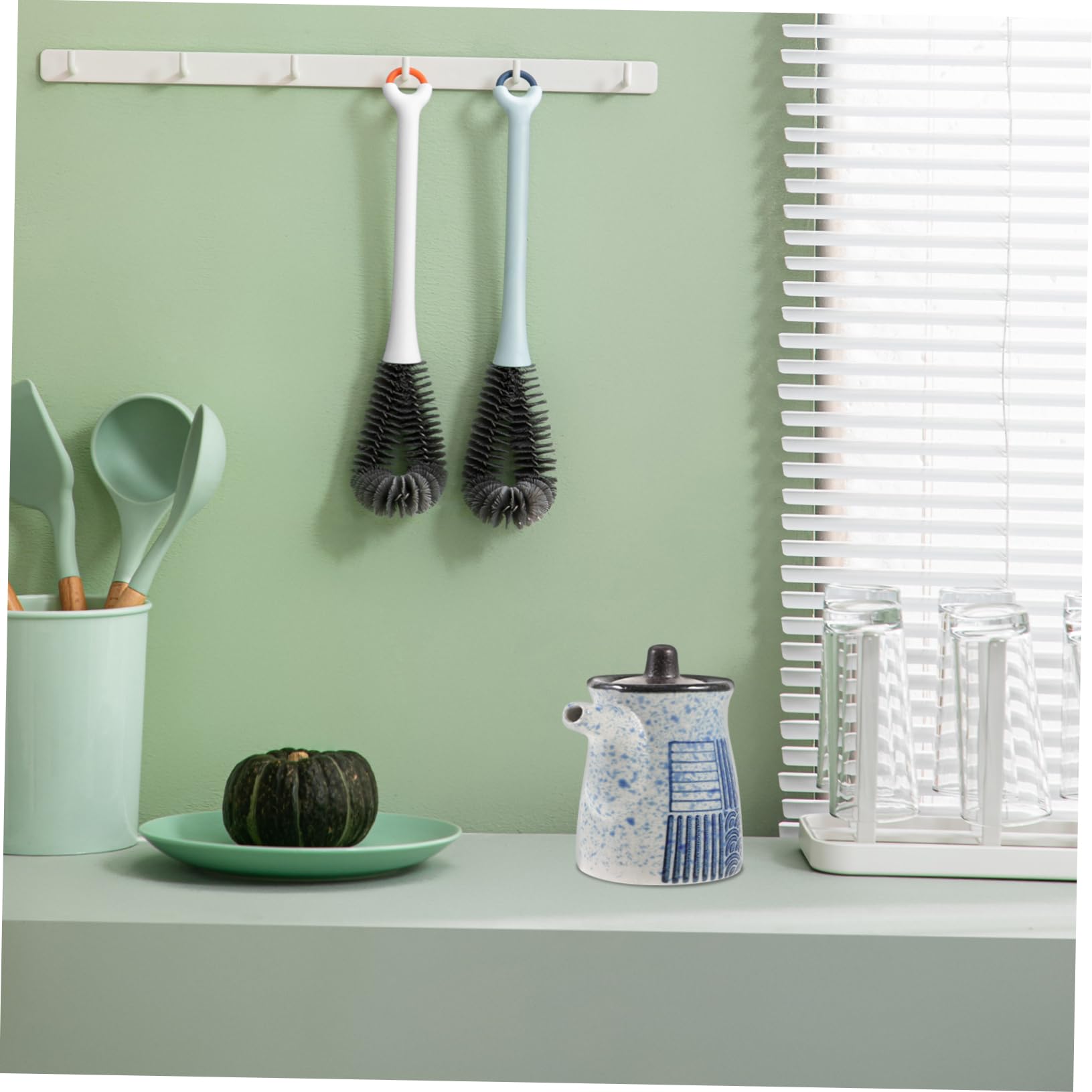 Alipis Japanese Ceramic Soy Sauce Bottle Dispenser Small Vinegar Storage Jar for Home Kitchen Multi Functional Condiment Container Easy to Clean