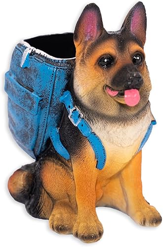 Cute Dog Pen Holder Organizer for Desk Pen Accessories Gift, 1 pcs, Shepherd