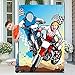 PANTIDE Motocross PhotoÂ DoorÂ BannerÂ BackdropÂ Props,Â Large Satin Photo Background Face Photography Banner Decor Dirt Bike Theme Party Favor Supply Decorations Funny PartyÂ Games for Kids, 59Â xÂ 39Â Inch
