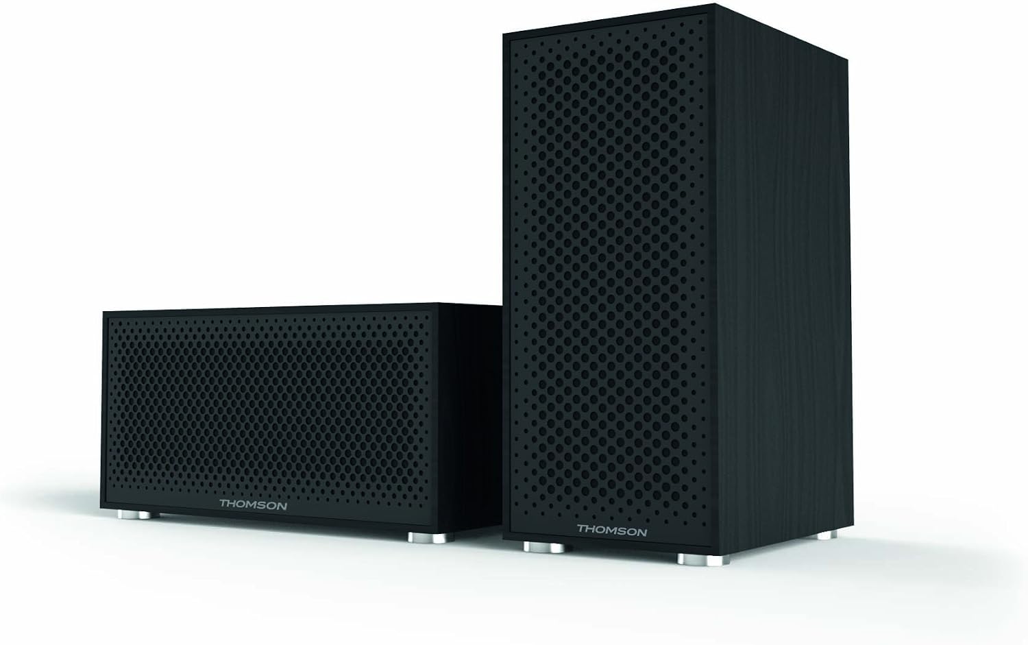 Pack Thomson MR100 - Base + Enceinte Satellite Noir - Son Multiroom Bluetooth, 60W, Connexion AUX 3.5mm - 9