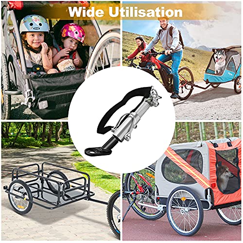 ANTHYTA Fahrrad Anhängerkupplung Fahrradanhänger Ersatzteile Universal Sicherungsstift Anhänger Kupplung Adapter für Kinderanhänger Hundeanhänger