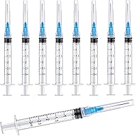 Vista 8 de Paquete de 25 jeringas de plástico de 1ml/cc con 25 Ga y tapa, envueltas individualmente selladas, para laboratorios científicos, medición