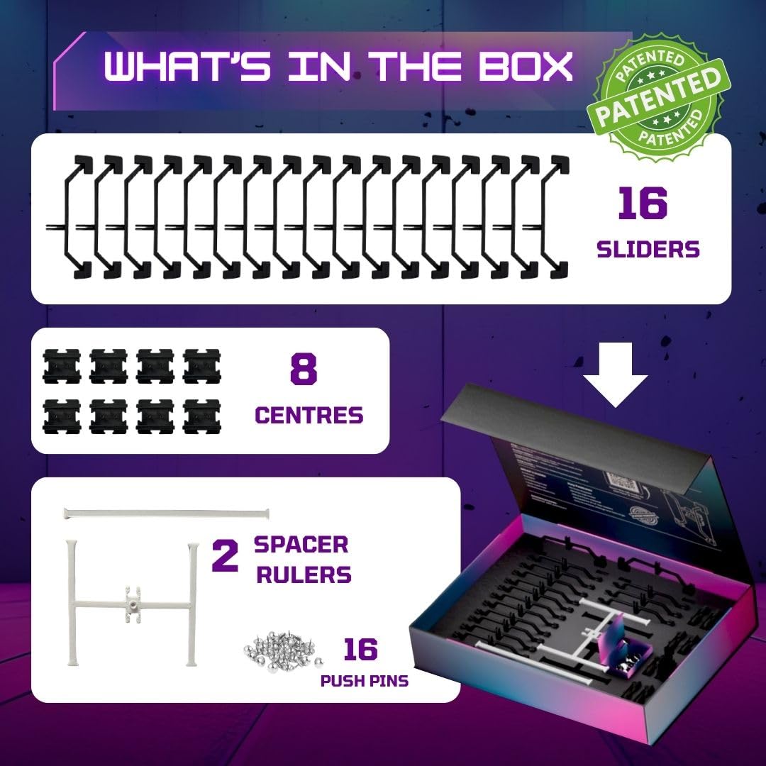 Top Loader Display Kit mit Pinnnadeln - Sammelkarten-Wanddisplay für 3x4 Toploader - Sportkarten-Displayhalter - Baseball, Basketball, Fußball & TCG Card Organizer
