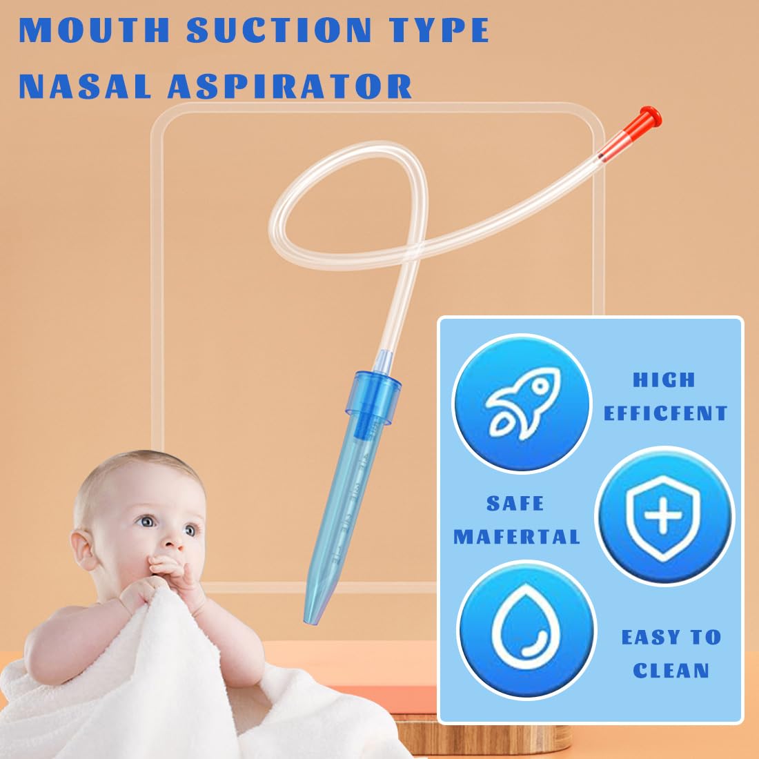 1 szt. irygator do nosa, 200 sztuk filtrów do nosa dla dzieci, aspirator do nosa dla dzieci, wielokrotnego użytku, przenośne irygatory do nosa, bezpieczny do czyszczenia nosa
